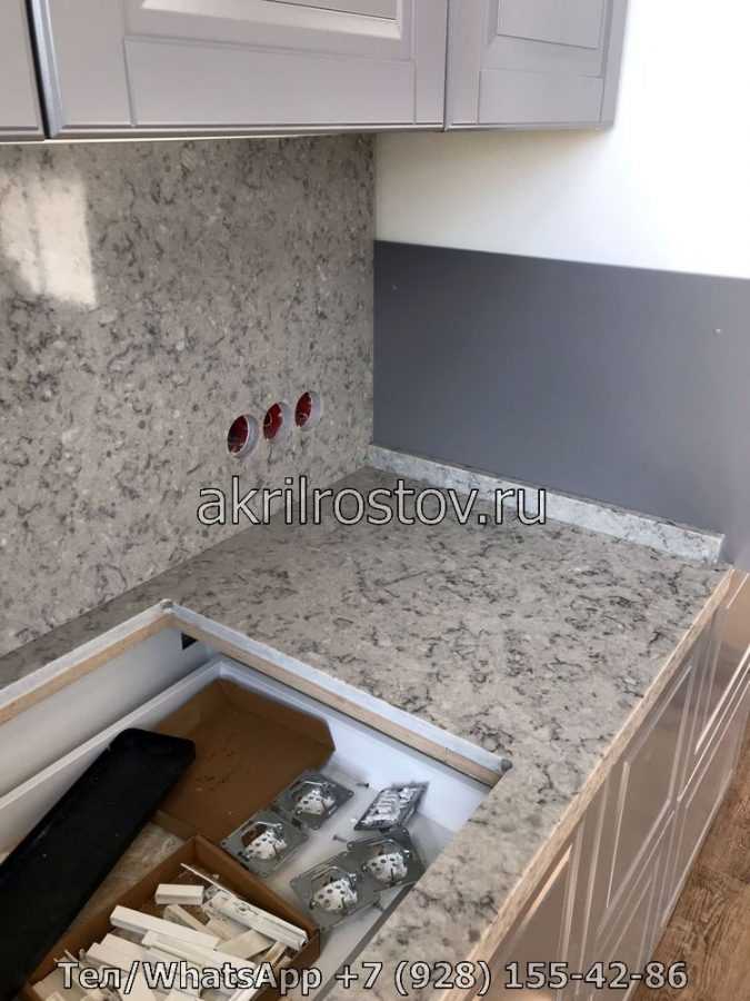 Столешница в ванную комнату из искусственного камня Столешница в ванную комнату из искусственного камня