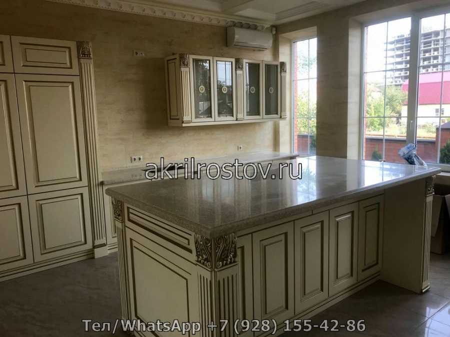 Каменная столешница для кухни с мойкой Каменная столешница для кухни с мойкой