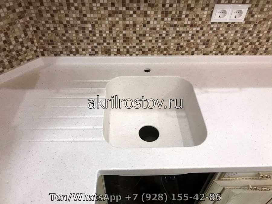 Акриловая столешница с интегрированной мойкой Акриловая столешница с интегрированной мойкой